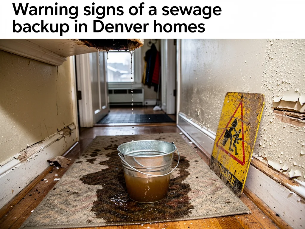 Warning signs of a sewage backup in Denver homes